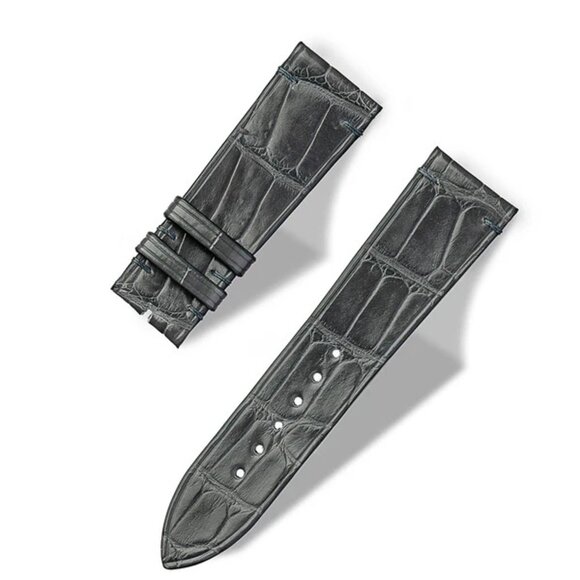 Luxury Alligator Leather Watch Band – Handmade Gray Color main image 4